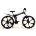 Bicycle Mercedes Benz Black on cast wheels with 6 spoke wheels